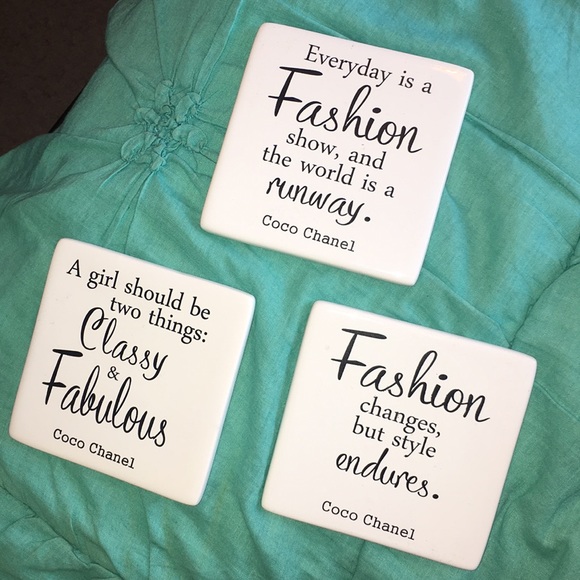 CHANEL Other Coco Quote Plaques Poshmark Best Quote Plaques CHANEL Other Coco Quote Plaques Poshmark Best Quote Plaques